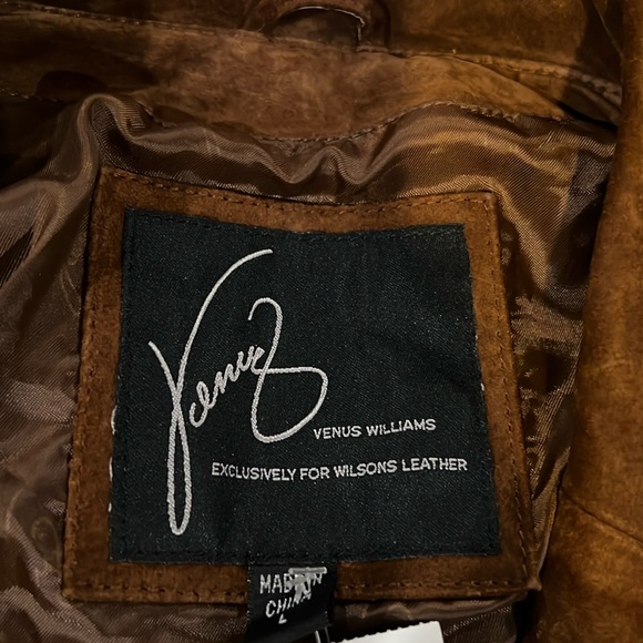 Vintage Venus Leather for Wilson Leather Stitched Brown Suede Jacket - Picture 9 of 11